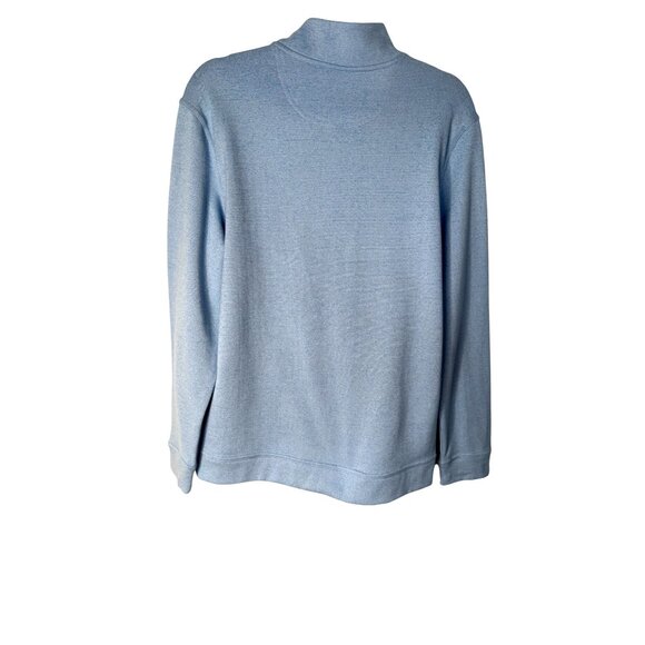 NWT Walter Hagen Small Mens Midweight 1/4 Zip Blue Heather Thermal Insulating - Picture 6 of 9